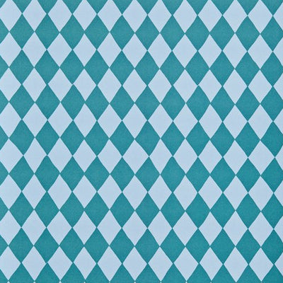 Teal Harlequin Wrapping Paper