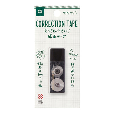 XS Correction Tape Midori - Black