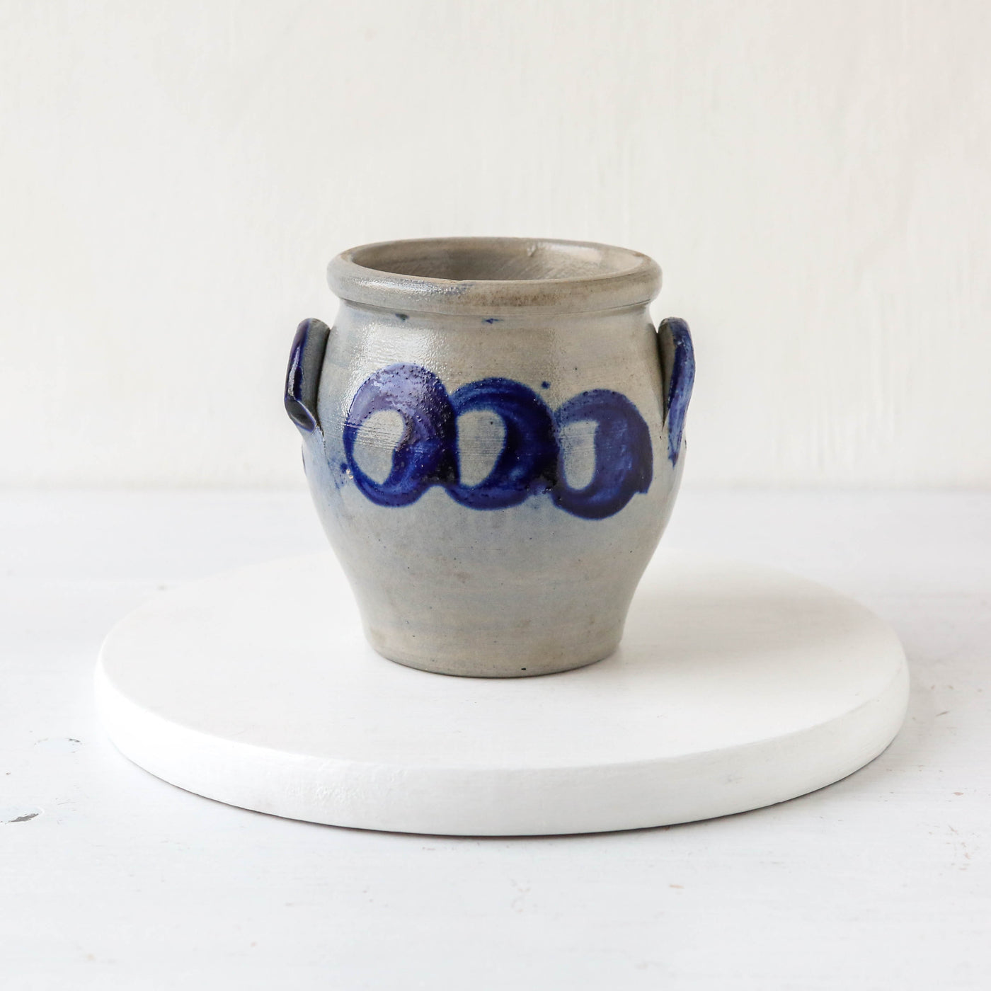 Vintage Stoneware Blue Tone Pot - Batch A - Number 1