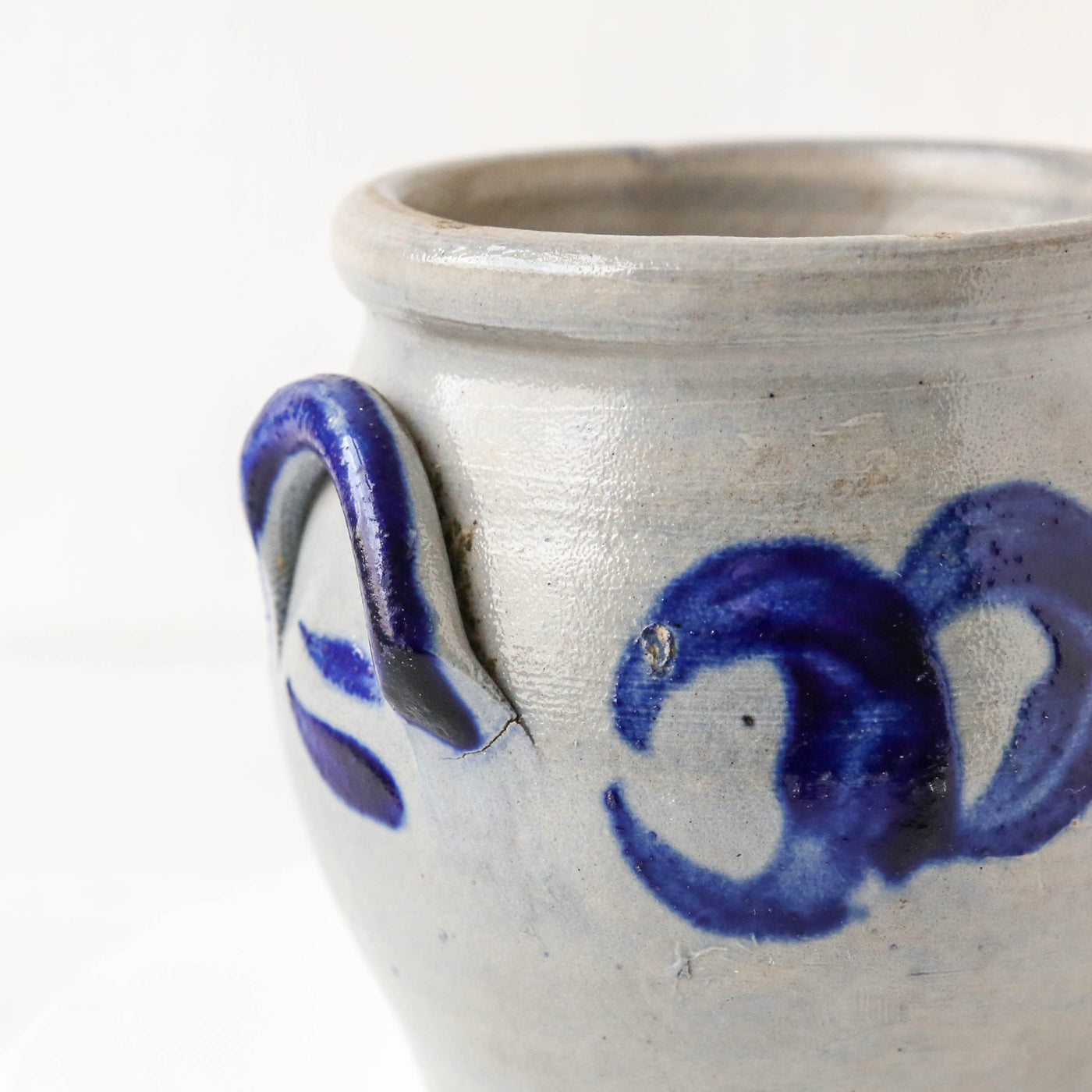 Vintage Stoneware Blue Tone Pot - Batch A - Number 1