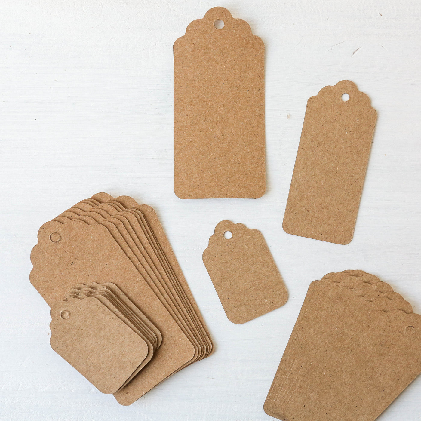Pack of 30 Assorted Kraft Tags