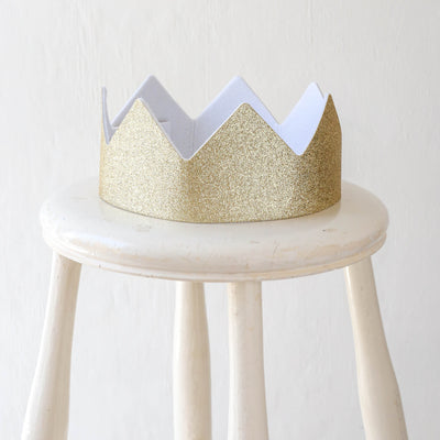 Gold Glitter Crown