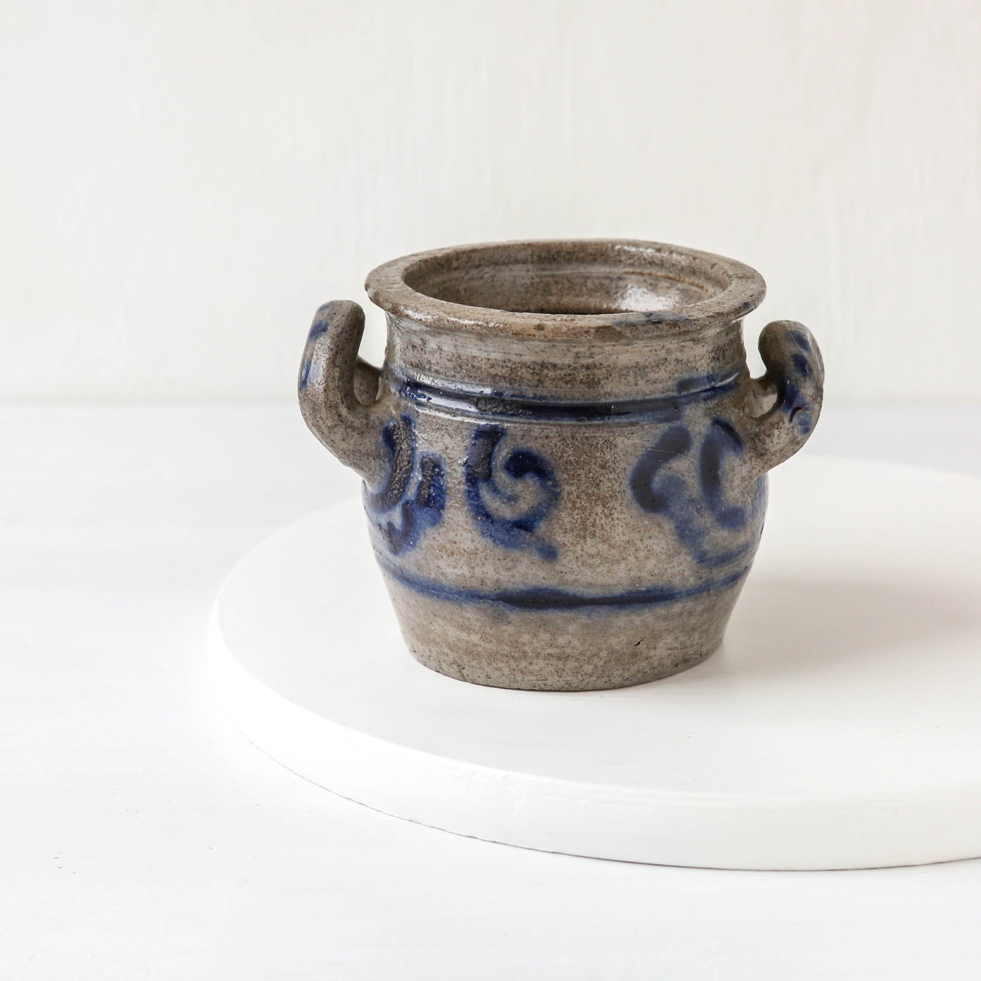 Vintage Stoneware Blue Tone Pot - Batch A - Number 2