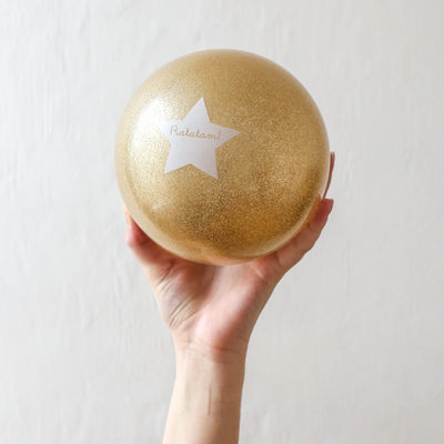 Medium 'Balloon' Ball - Gold Glitter