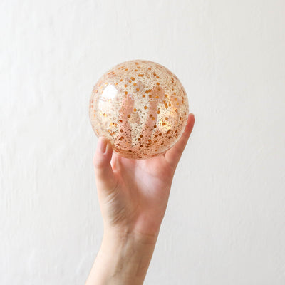 Small 'Balloon' Ball - Copper Glitter Bubble