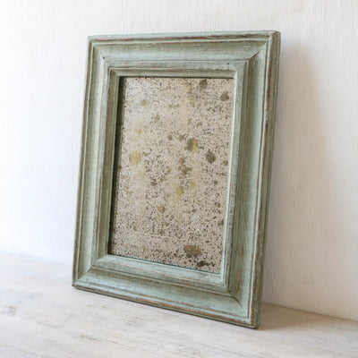 Distressed Rustic Mirror - Green