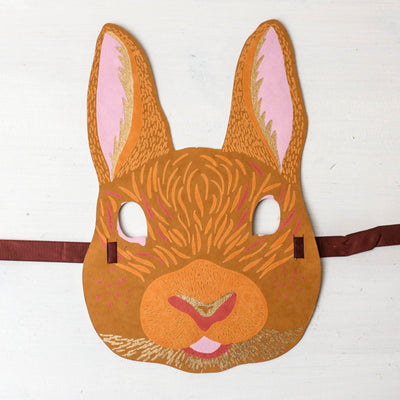 Rabbit Mask Greeting Card