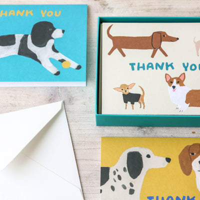 Shaggy Dogs Boxed Thank You Notecard Set