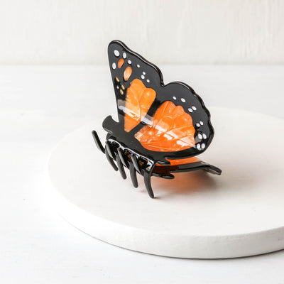 Monarch Butterfly Hair Claw Clip