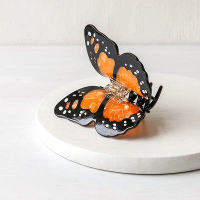 Monarch Butterfly Hair Claw Clip