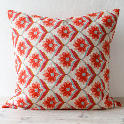 'Edie Floral' Linen Cushion Cover
