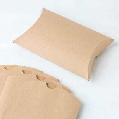 Pack of 10 Kraft Pillow Boxes