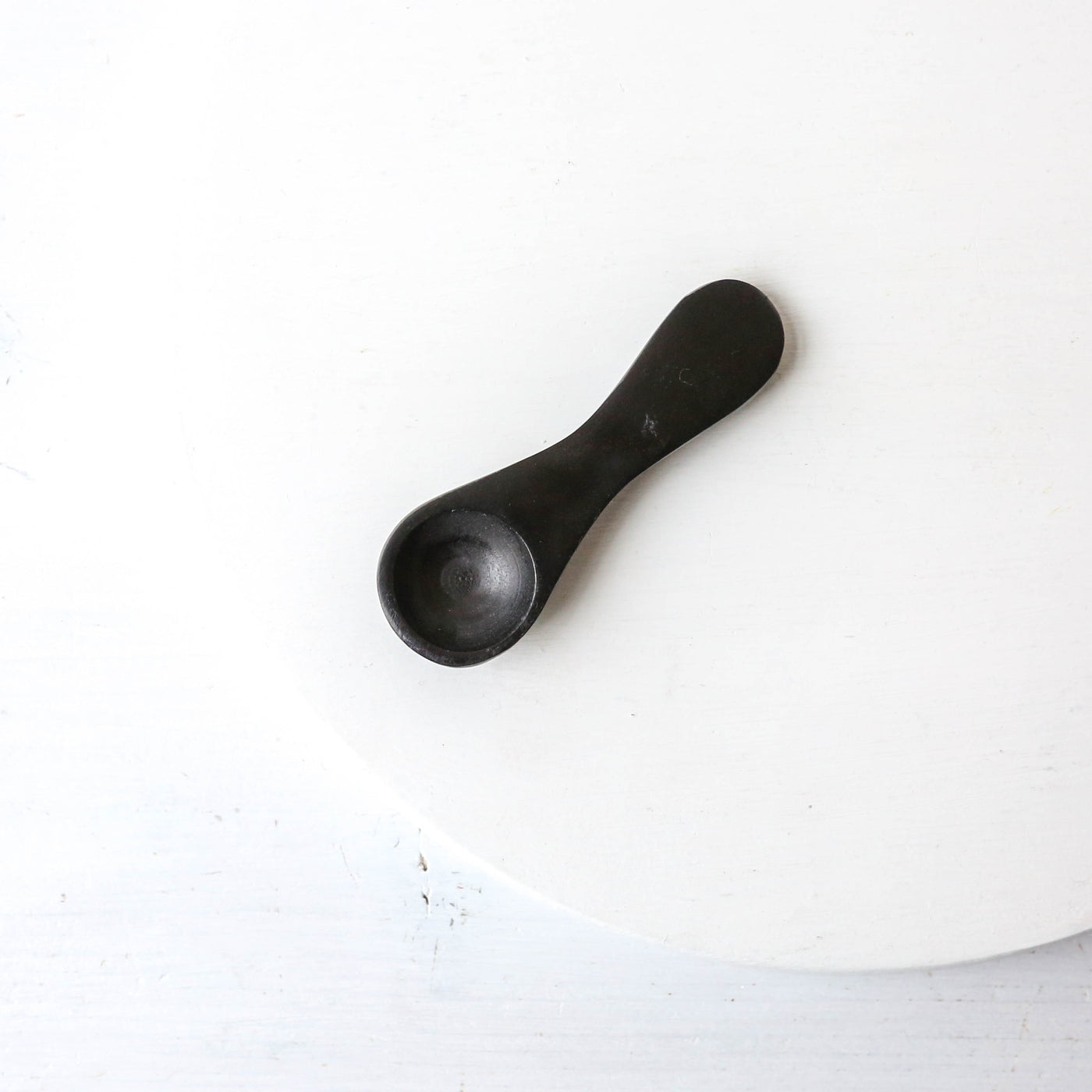 Black Stone Salt Spoon