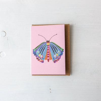 Pack of 8 Mini Rainbow Butterfly Cards