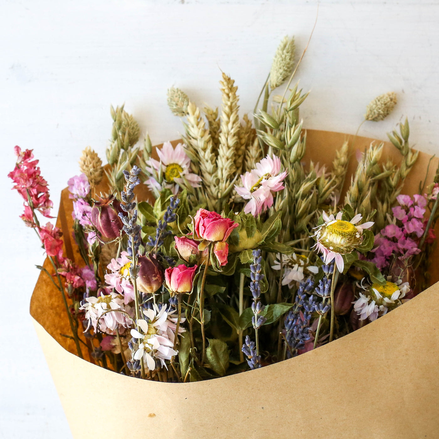 Extra Large Dried Flower Bouquet - Pinks