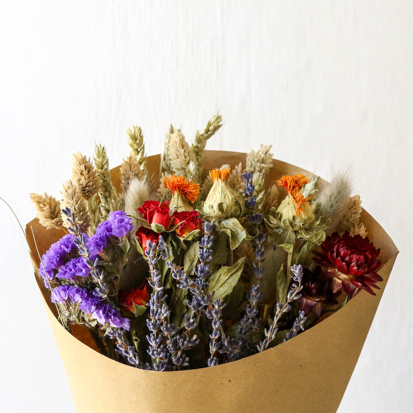 Small Dried Flower Bouquet - Brights