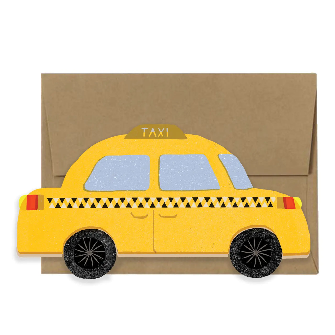 NYC Yellow Cab Die Cut Card