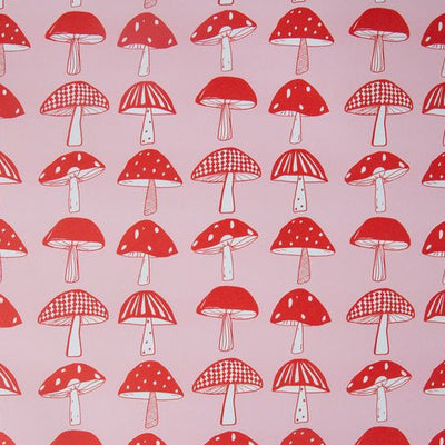 Red Mushroom Wrapping Paper