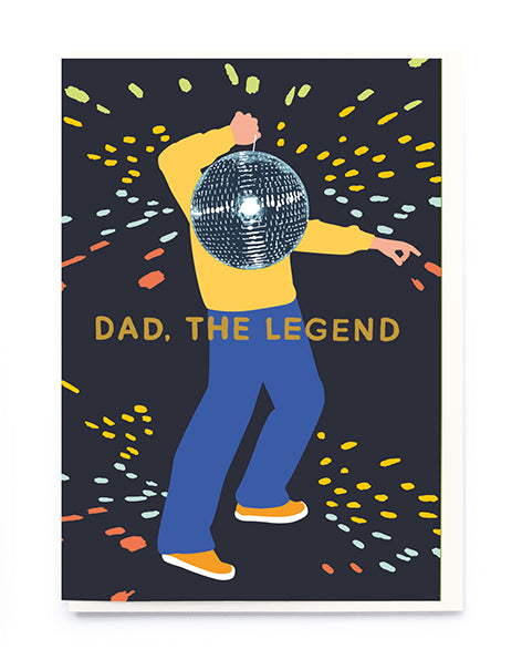 Disco Legend Dad Card