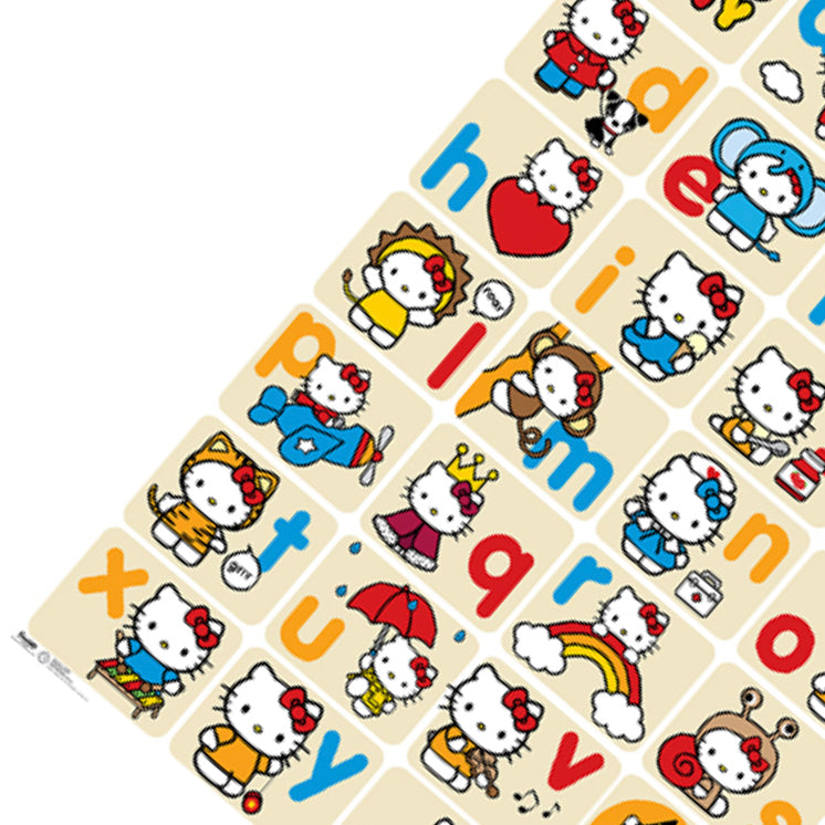 Hello Kitty Alphabet Wrapping Paper