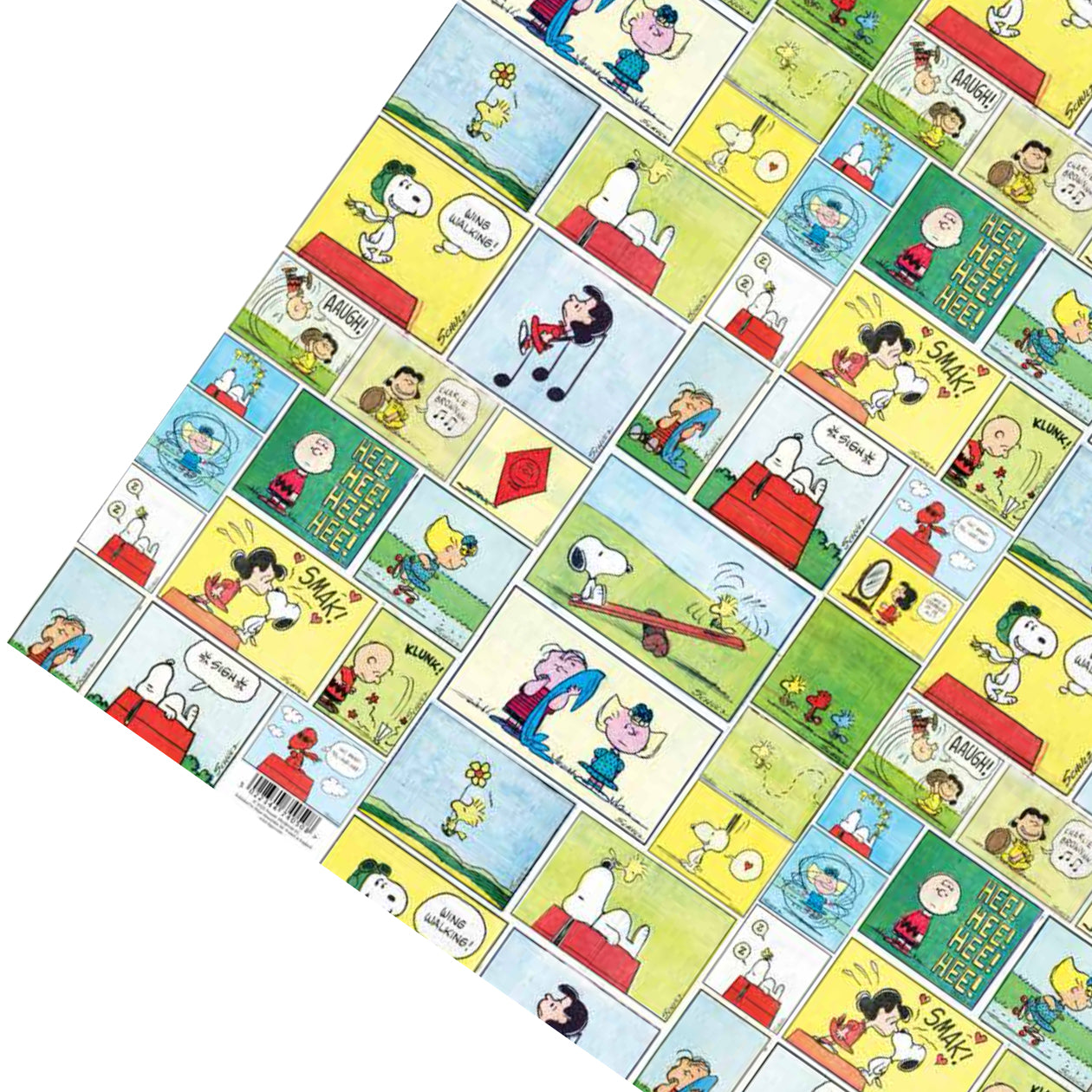 Snoopy Comic Strip Wrapping Paper