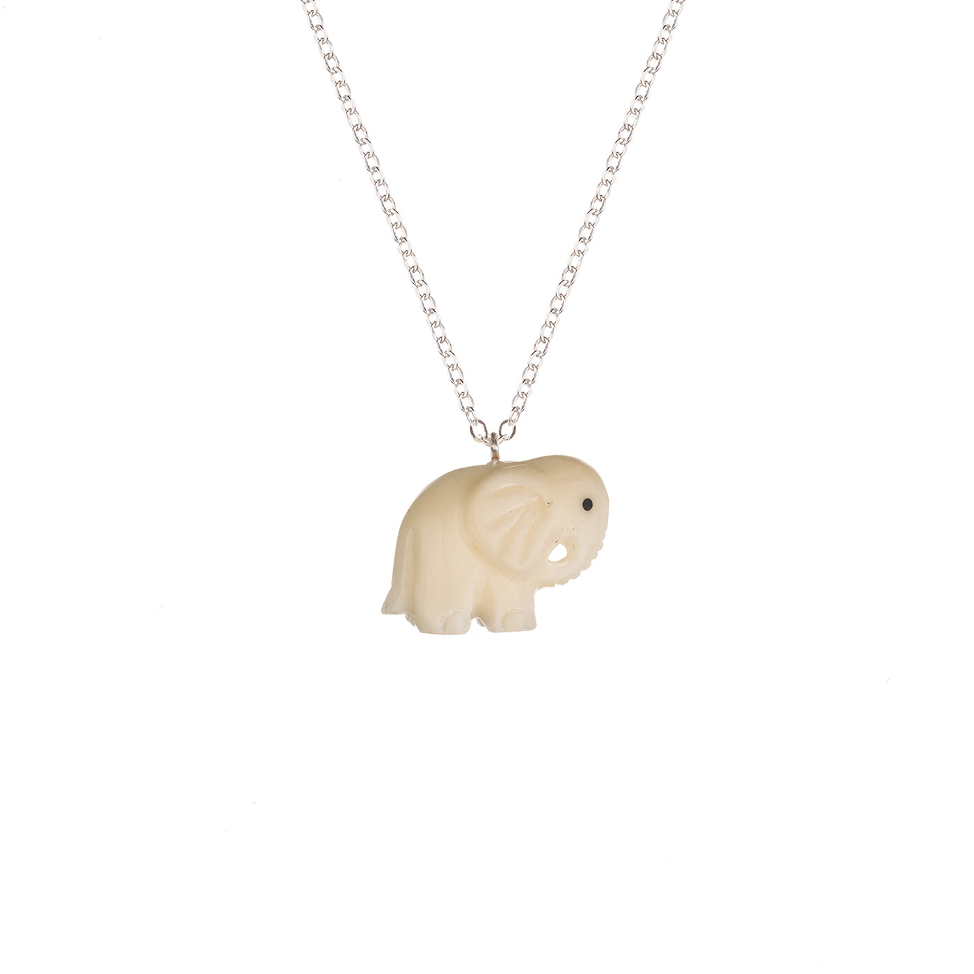 Tagua Elephant Necklace
