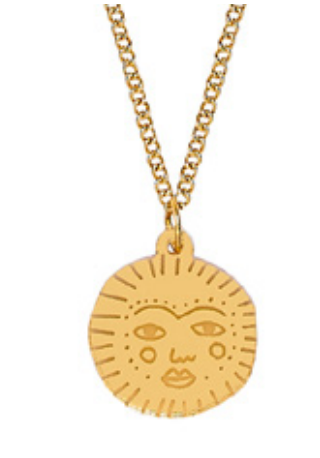 Golden Sun Pendant Necklace – Berylune