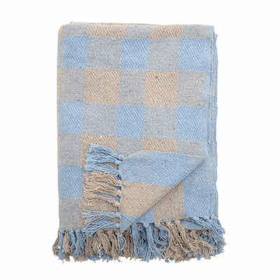 Largs Blue Recycled Cotton Throw