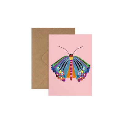 Pack of 8 Mini Rainbow Butterfly Cards