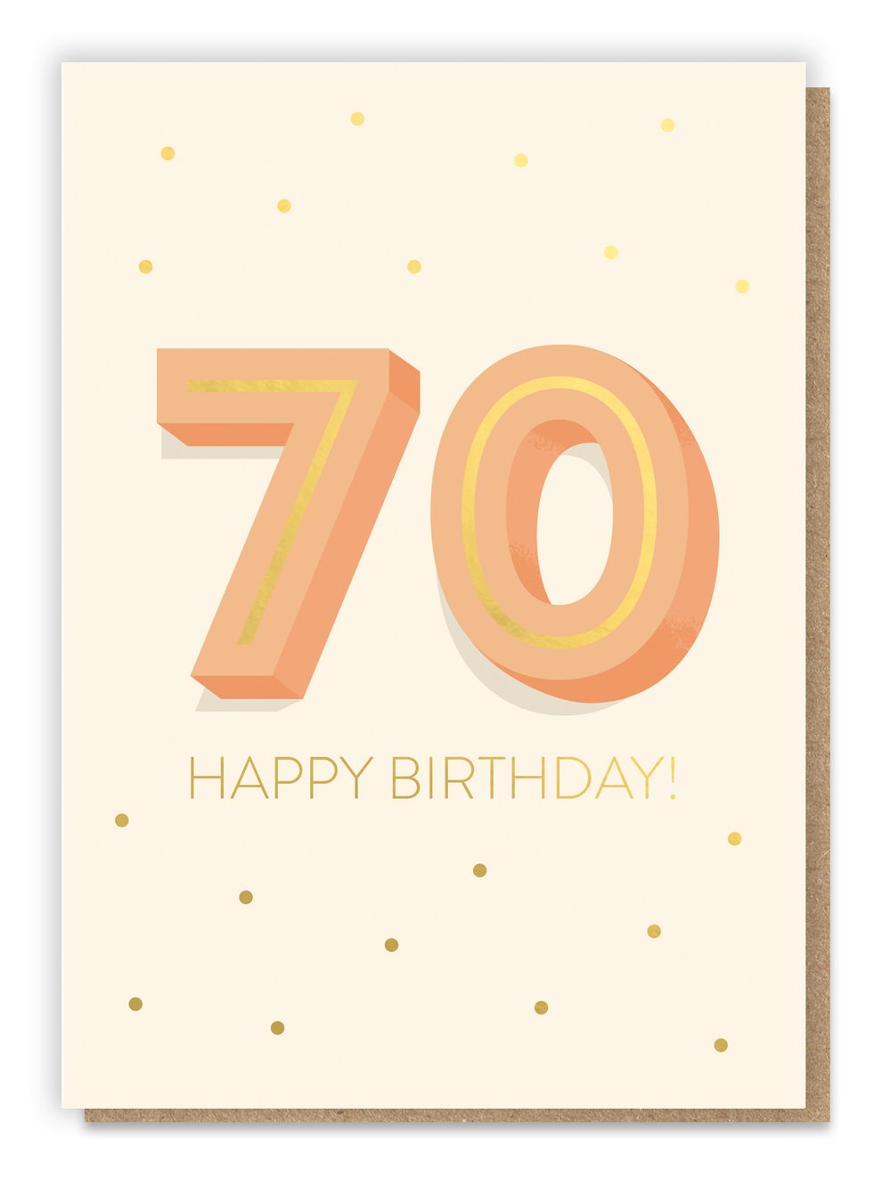Big 7-0 Birthday Card - Age 70