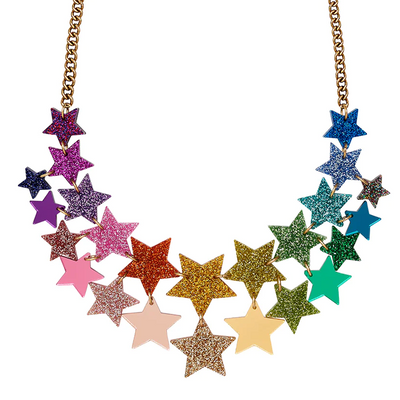 Super Star Statement Necklace - Rainbow