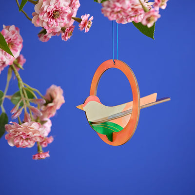 3D Hanging Charm - Robin