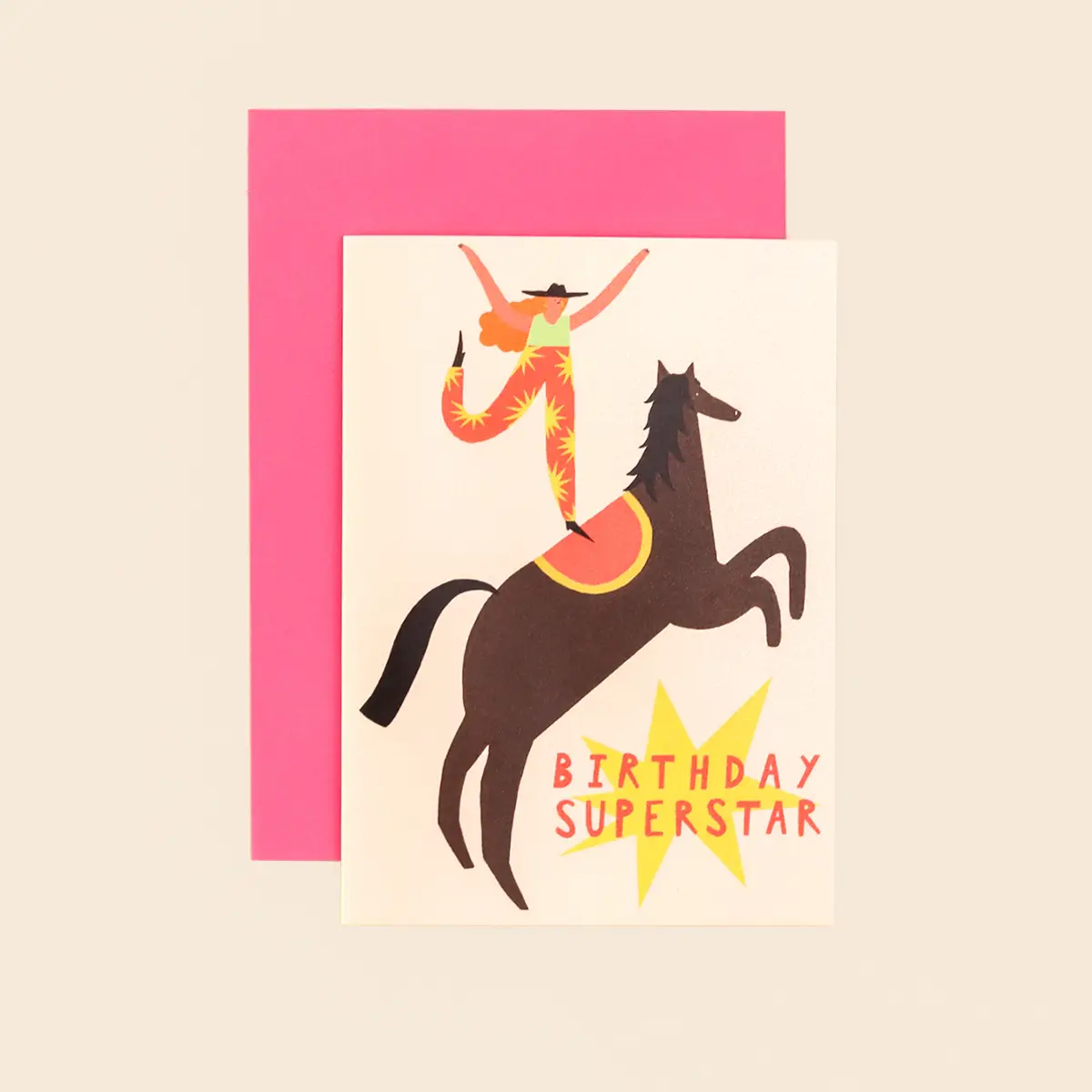 Superstar Birthday Cowgirl Card