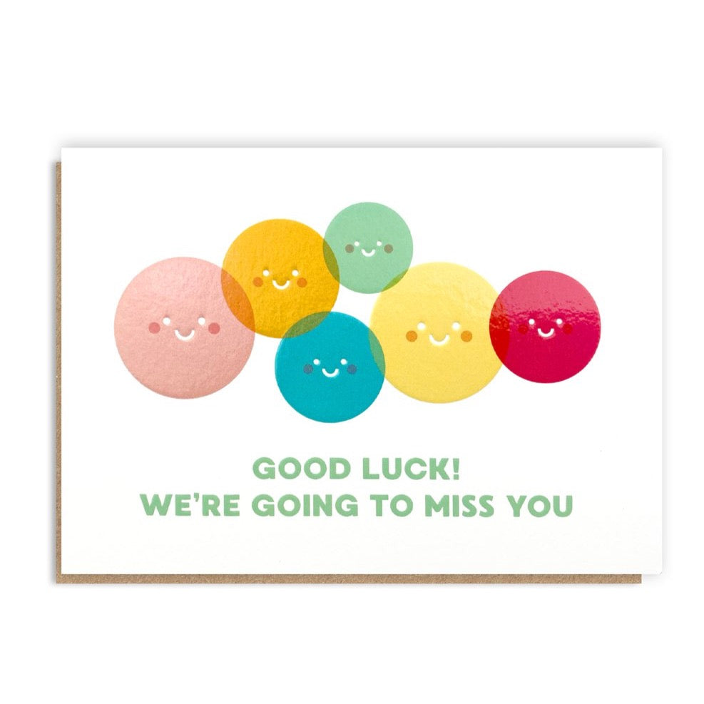 Miss You Faces Card