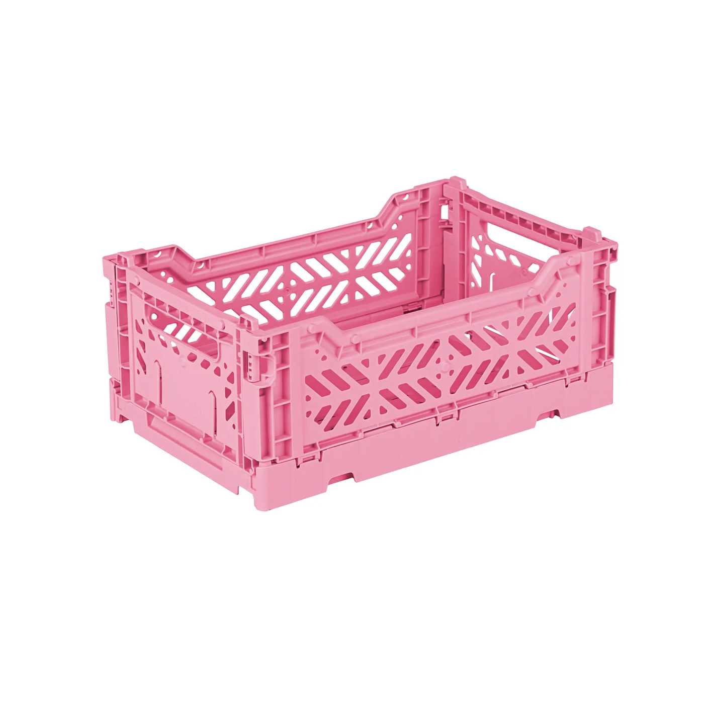 Mini Folding Storage Crate - Baby Pink