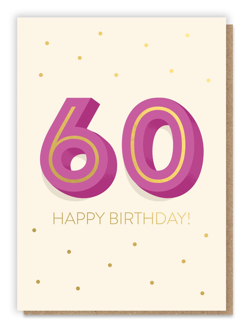 Big 6-0 Birthday Card - Age 60