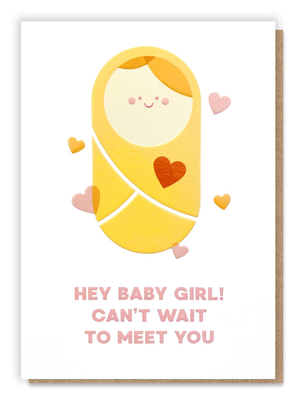 Hey Baby Girl Card