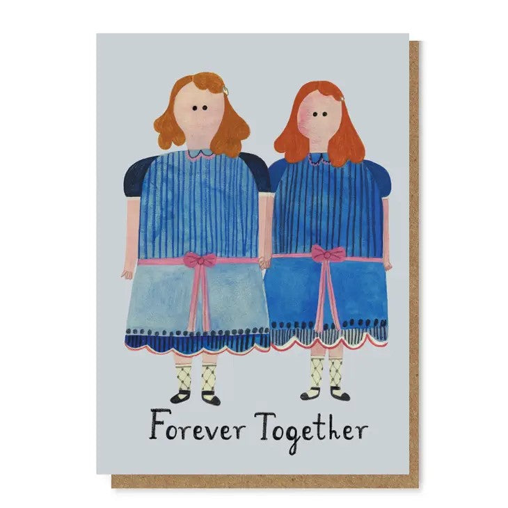 Shining Twins Greetings Card