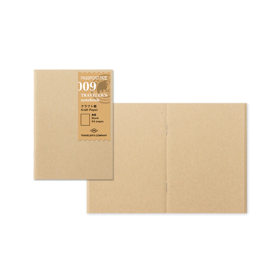 009 Kraft Paper Notebook - Passport TRAVELER'S Notebook Insert
