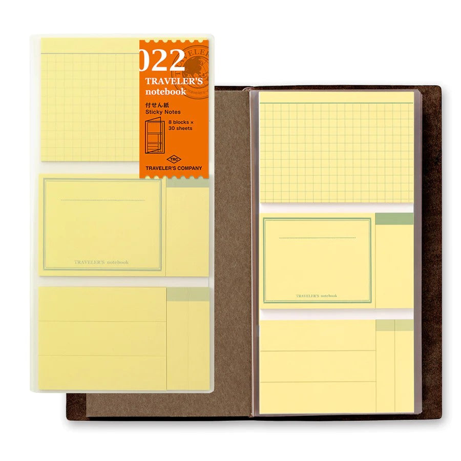 022 Sticky Memo Pad - TRAVELER'S Notebook Insert