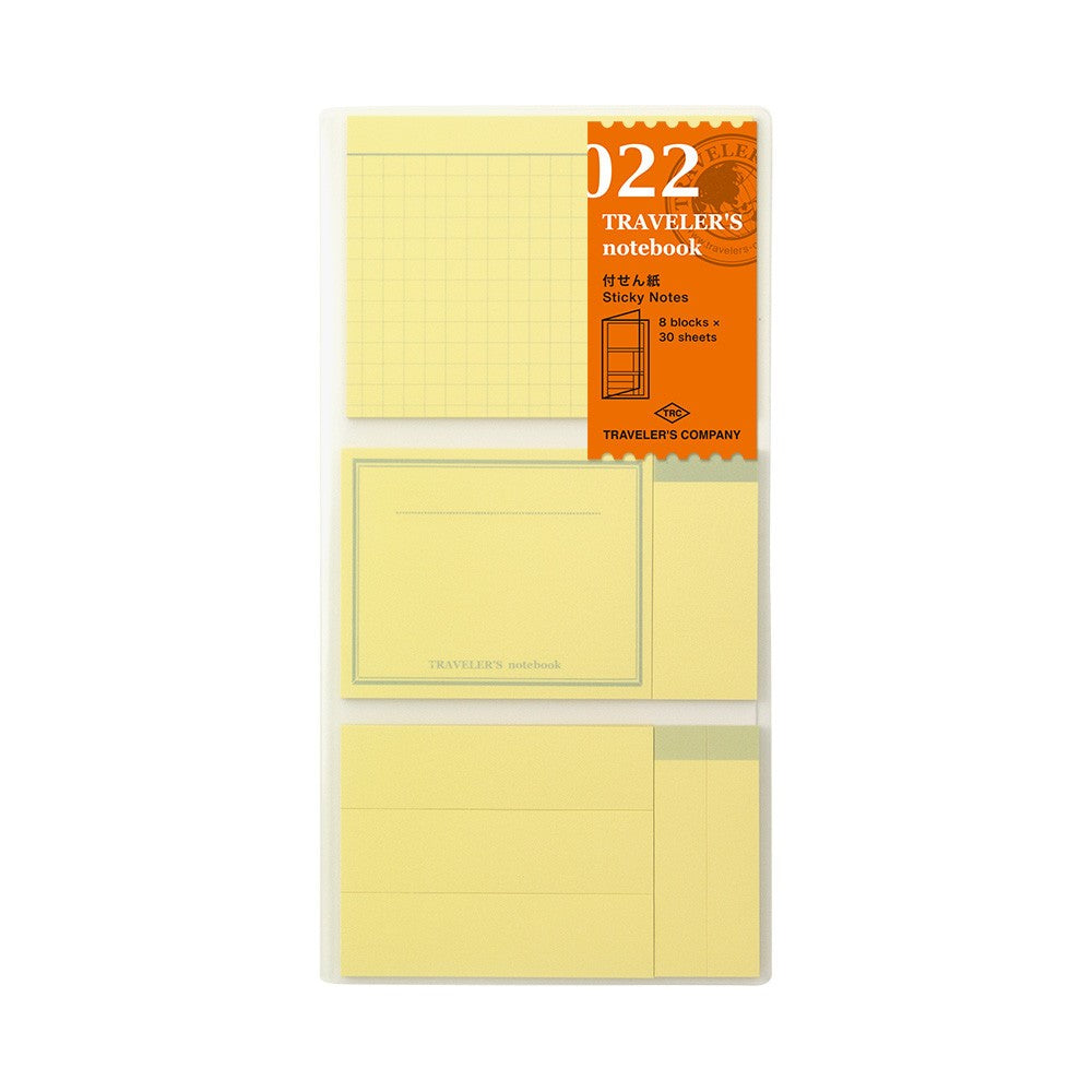 022 Sticky Memo Pad - TRAVELER'S Notebook Insert