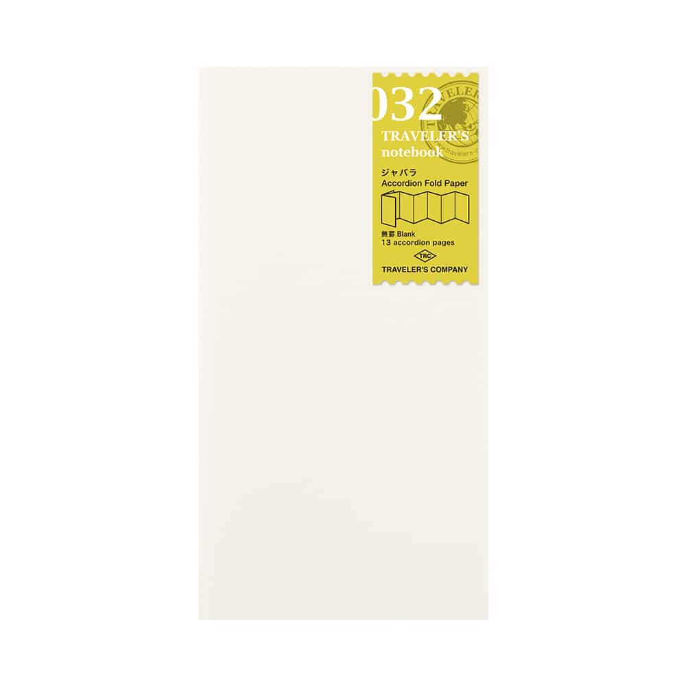 032 Accordion Fold Paper - TRAVELER'S Notebook Insert