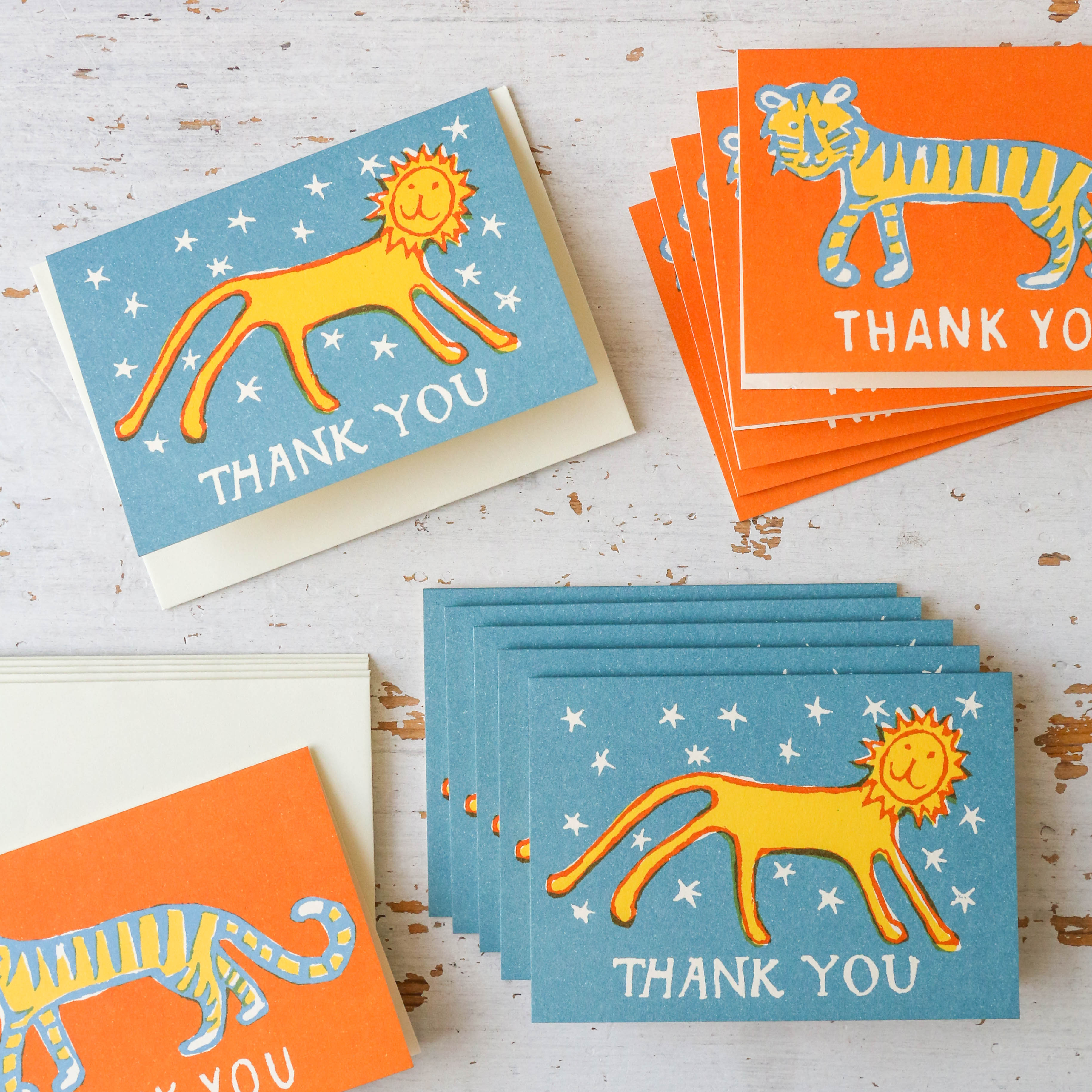 Pack of 6 Small Thank You Cards Berylune