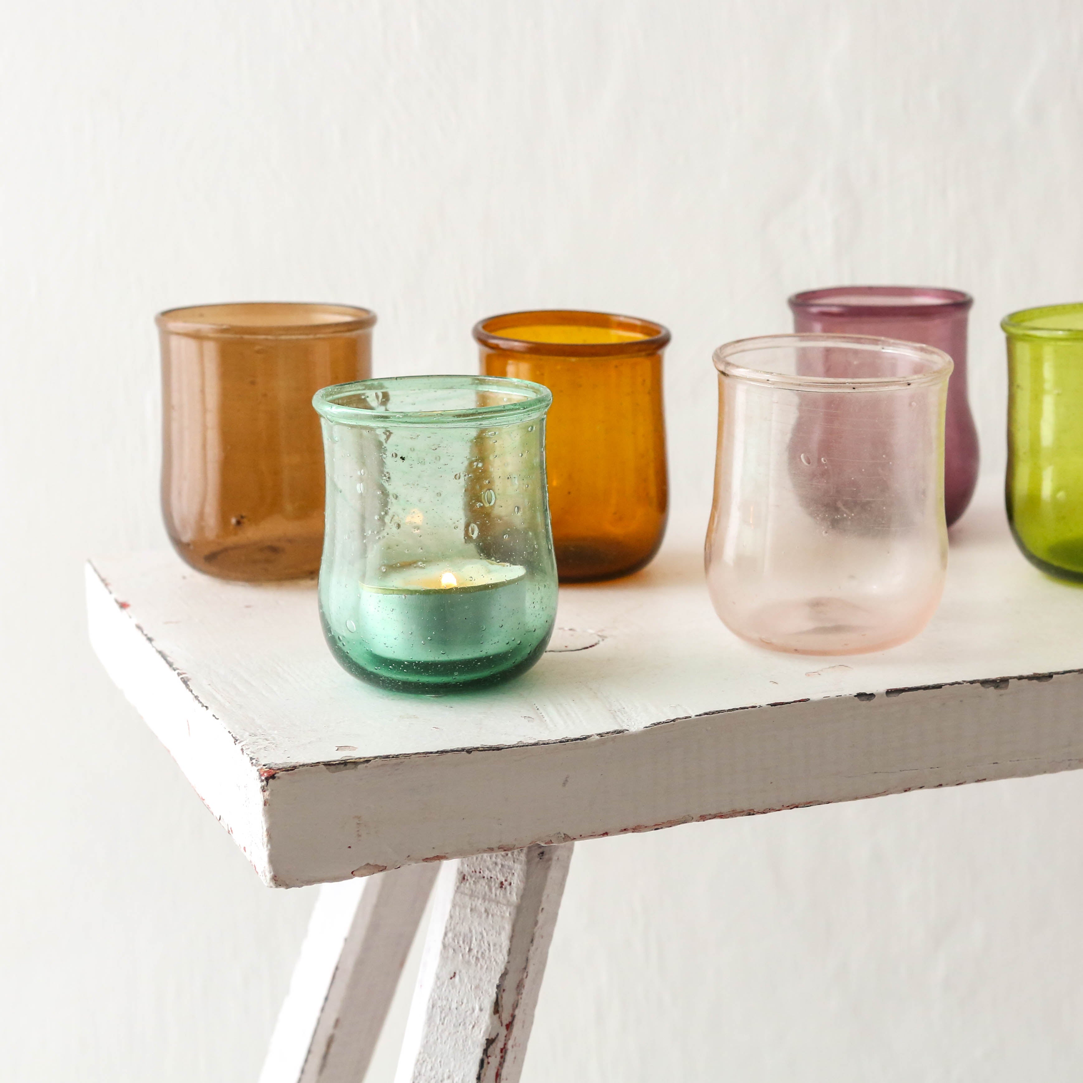 Recycled Glass Tea Light Holder Berylune