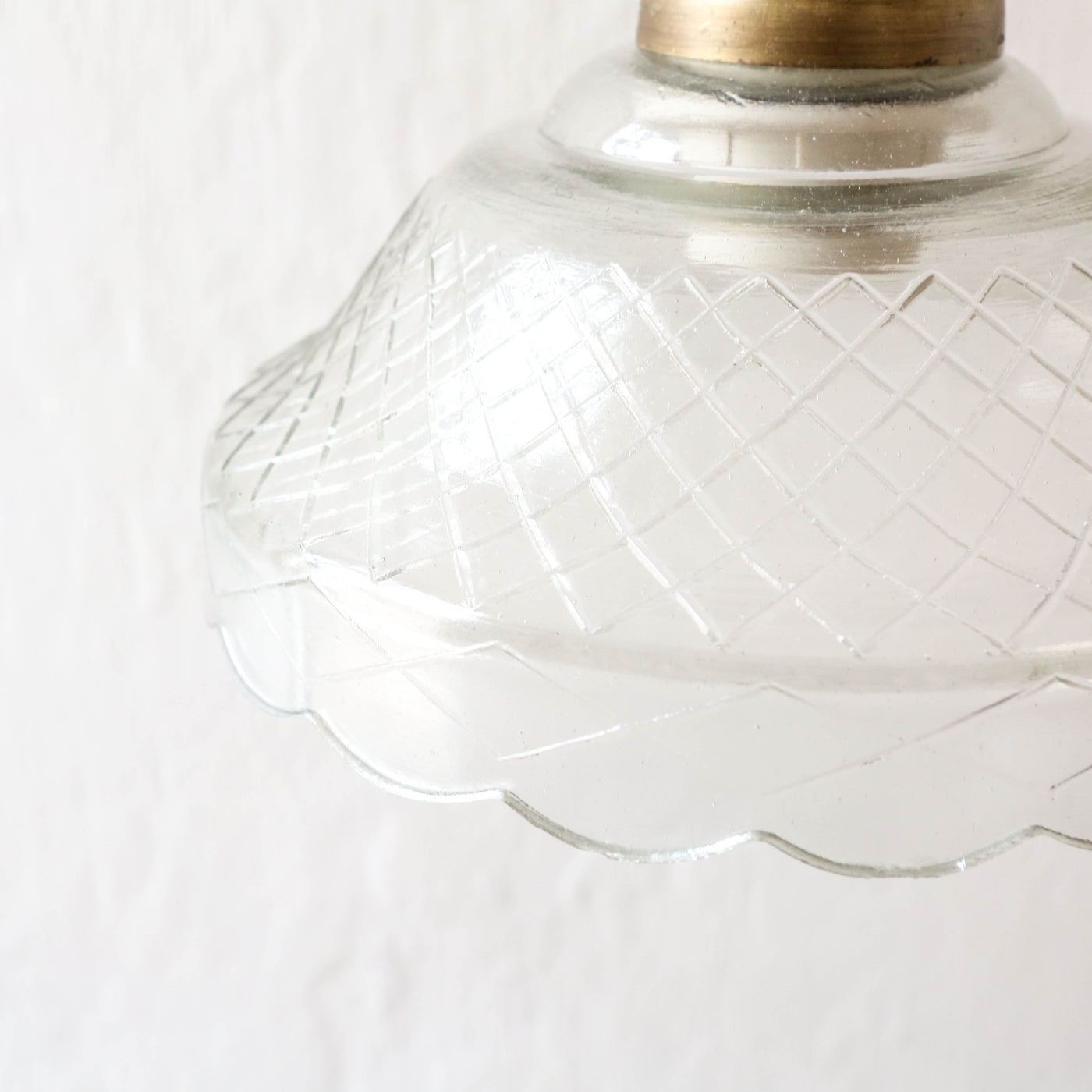 Etched Glass Pendant Lamp 'Greta'