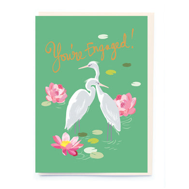 You're Engaged Stork Greetings Card