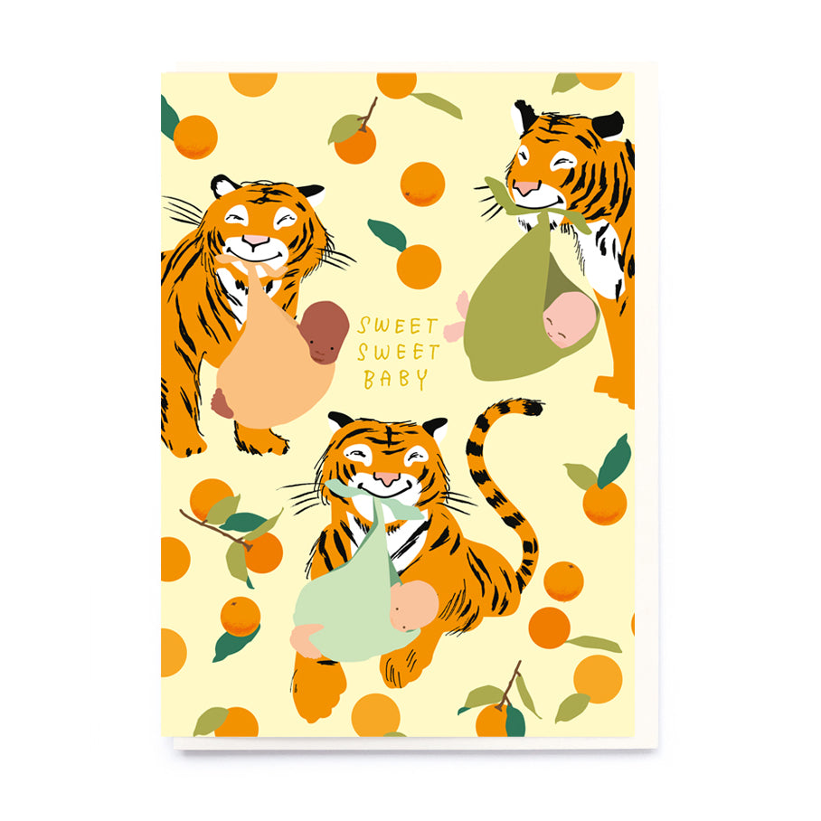 Baby Tiger Greetings Card