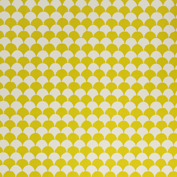 Acid Yellow 'Clamshell' Wrapping Paper