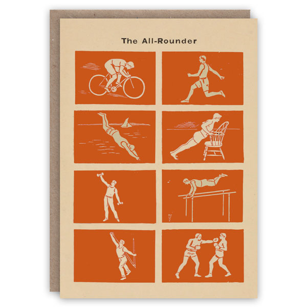 'The All Rounder' Greetings Card