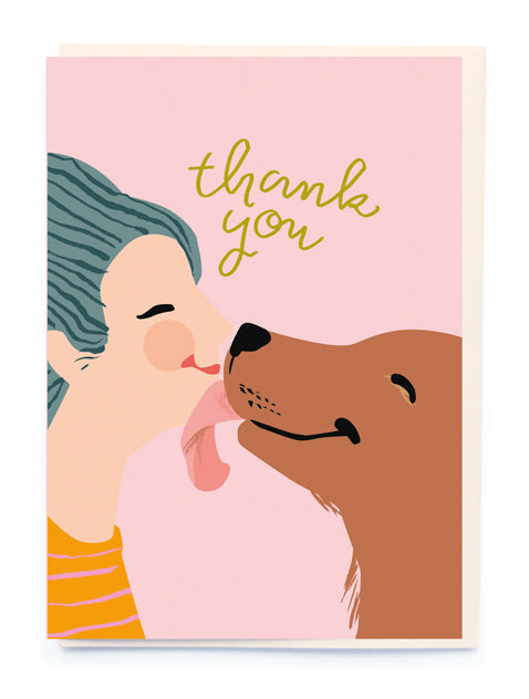 Doggie Kisses Thank You Card